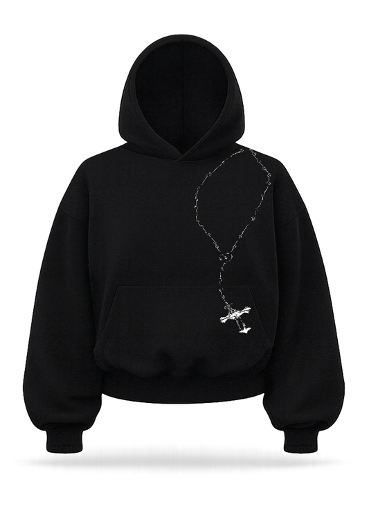 "Chain" boxy hoodie
