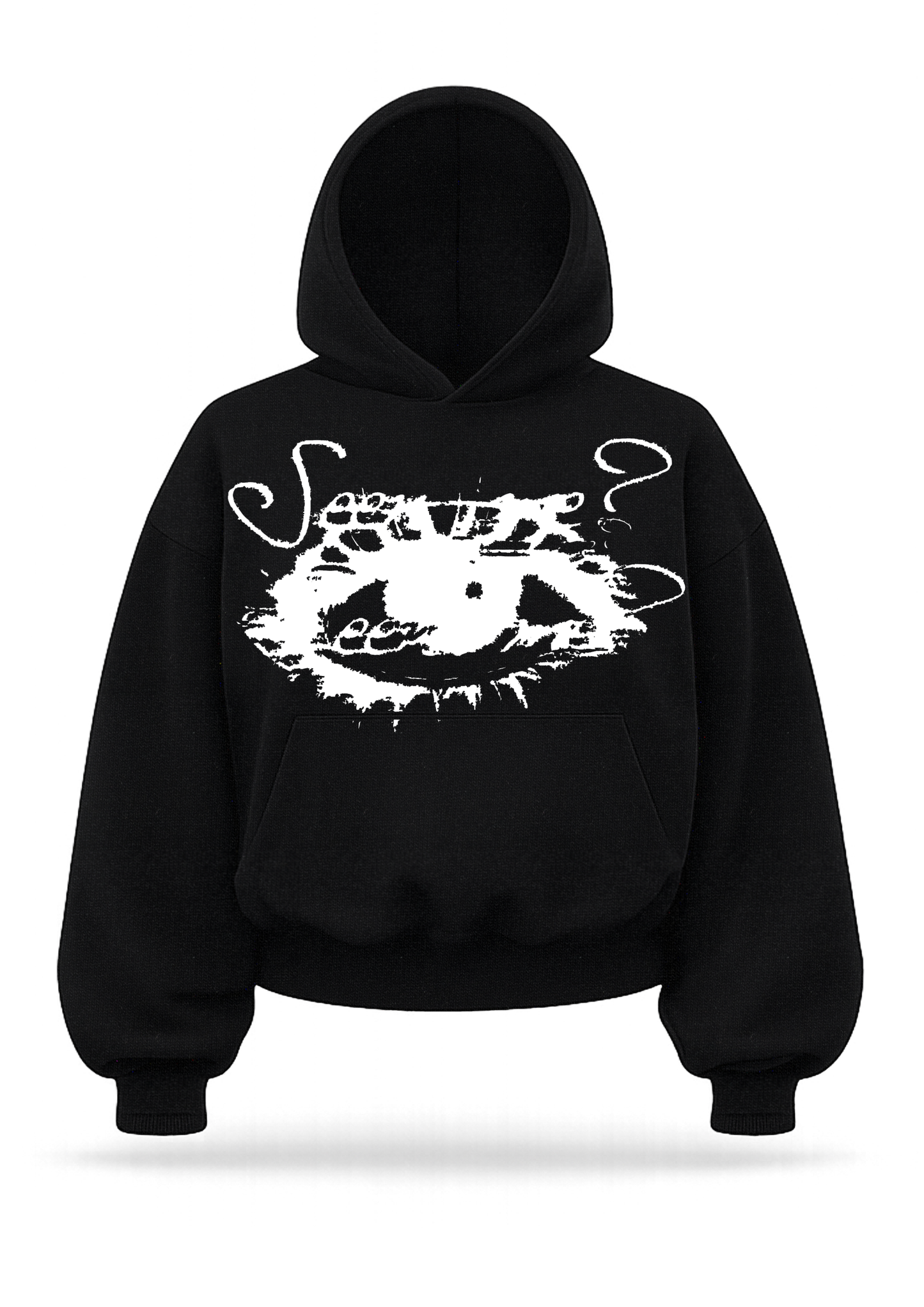 "Seen me?" boxy hoodie