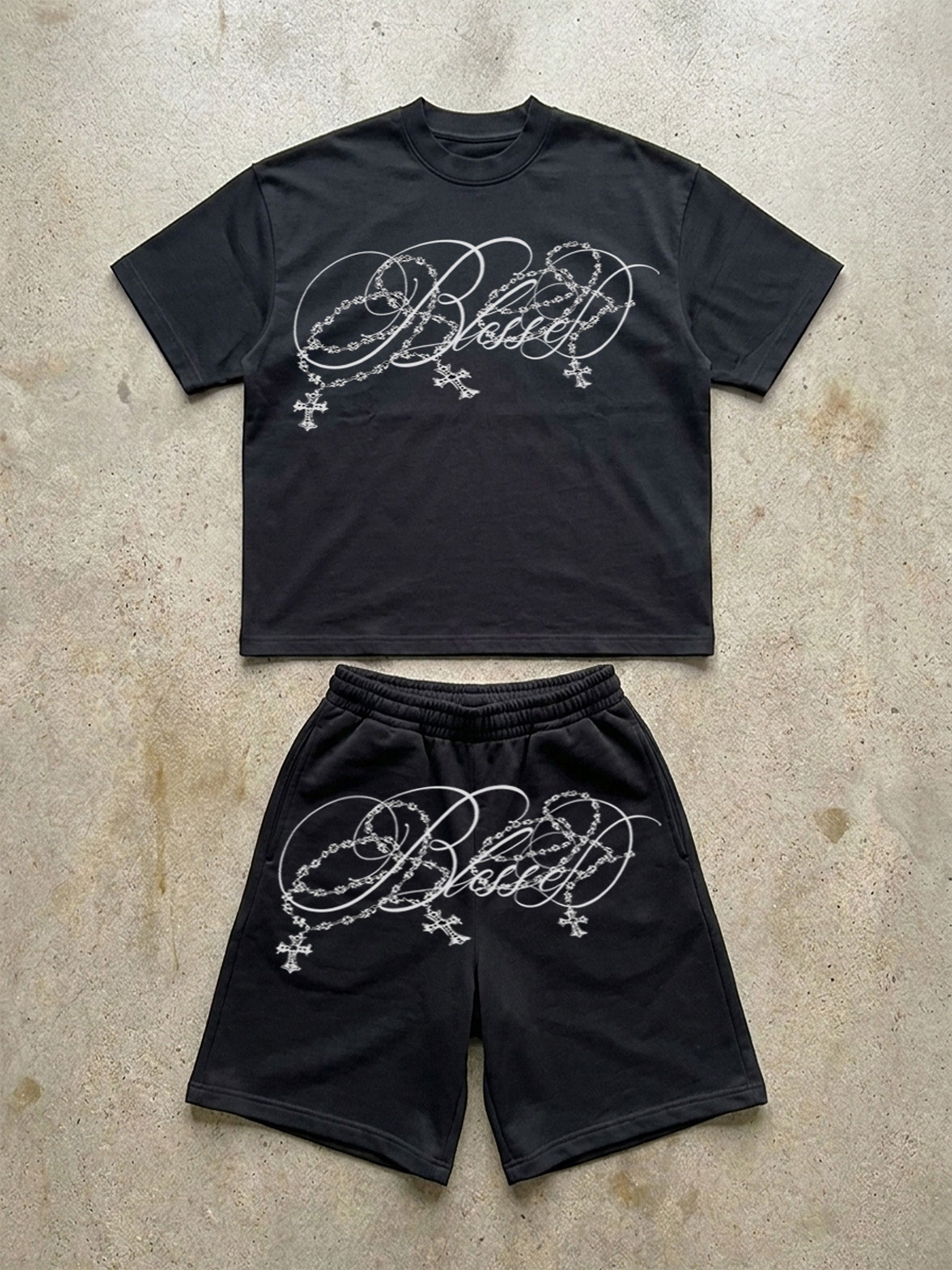 "Blessed" short set