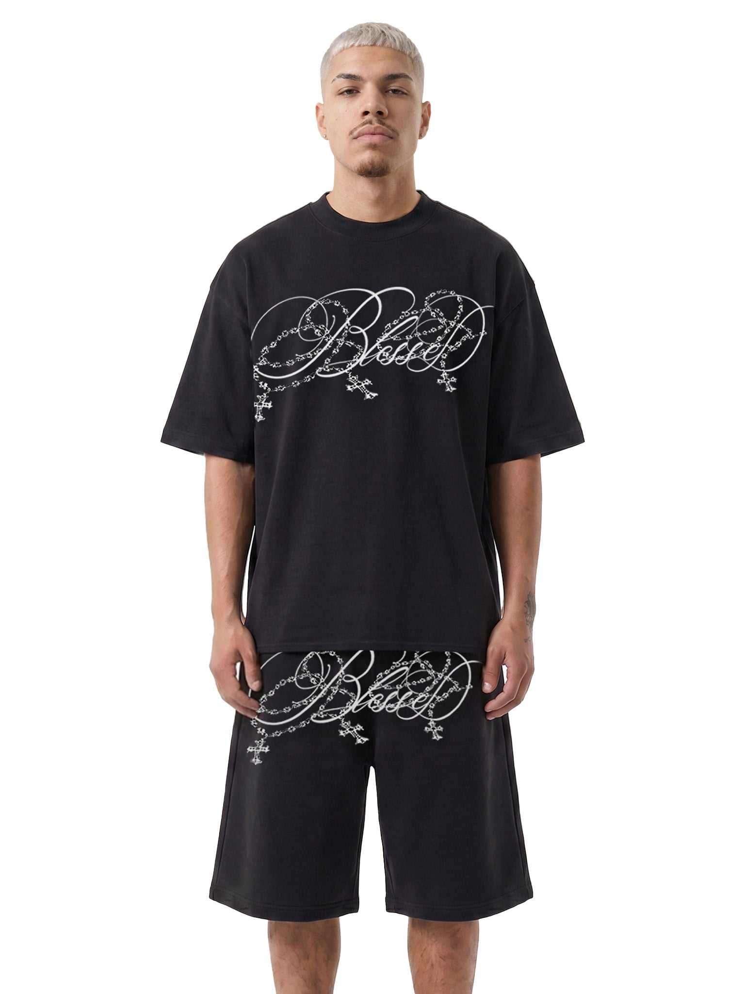 "Blessed" short set