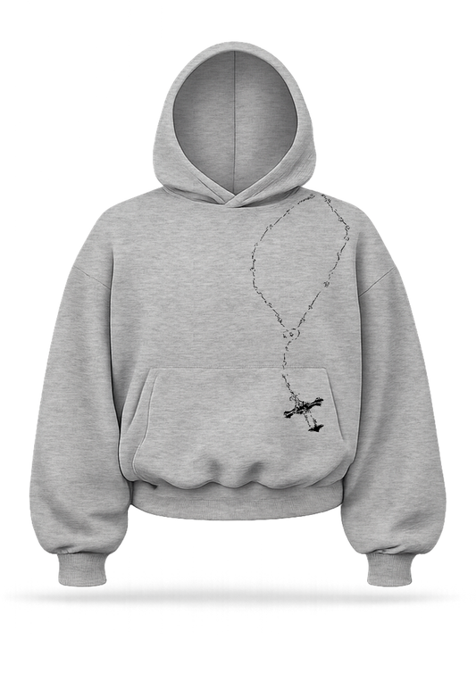 "Chain" boxy hoodie