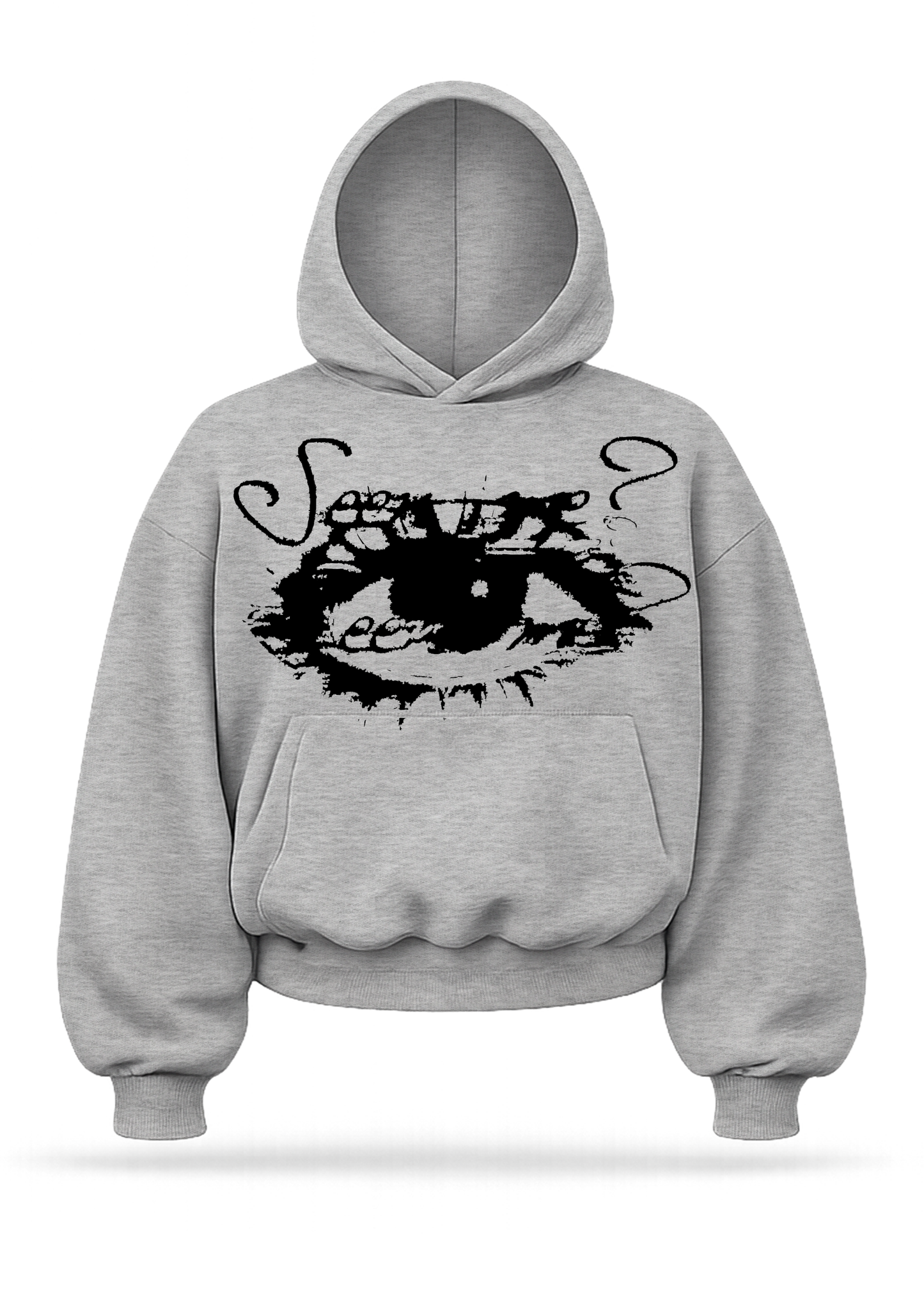 "Seen me?" boxy hoodie