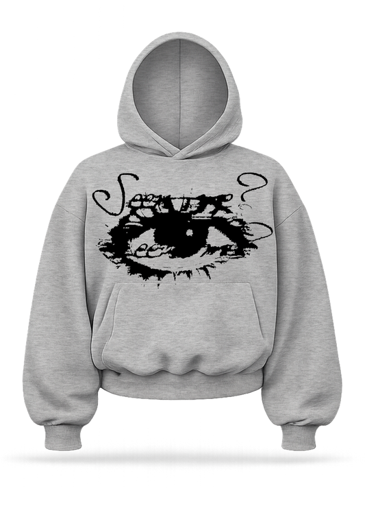 "Seen me?" boxy hoodie