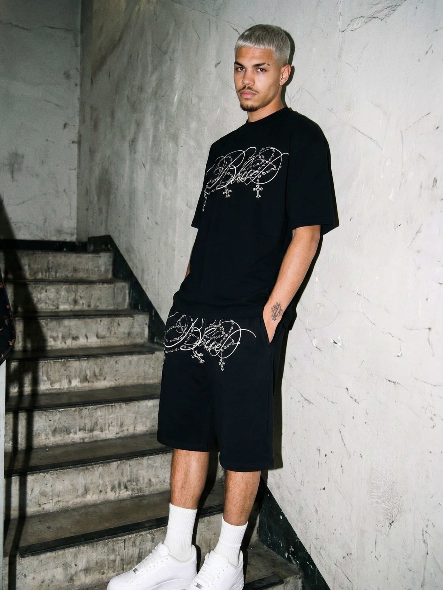 "Blessed" short set