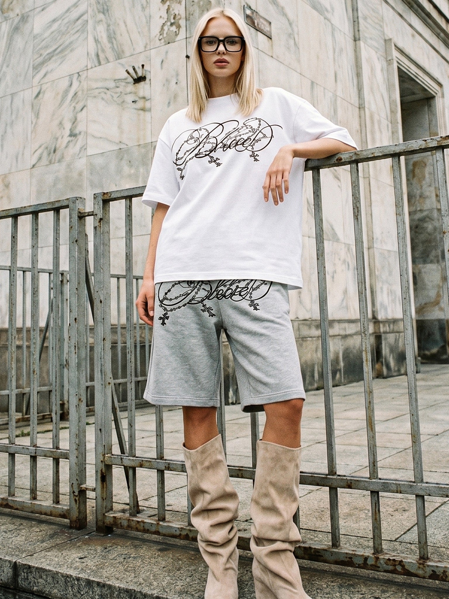 "Blessed" short set