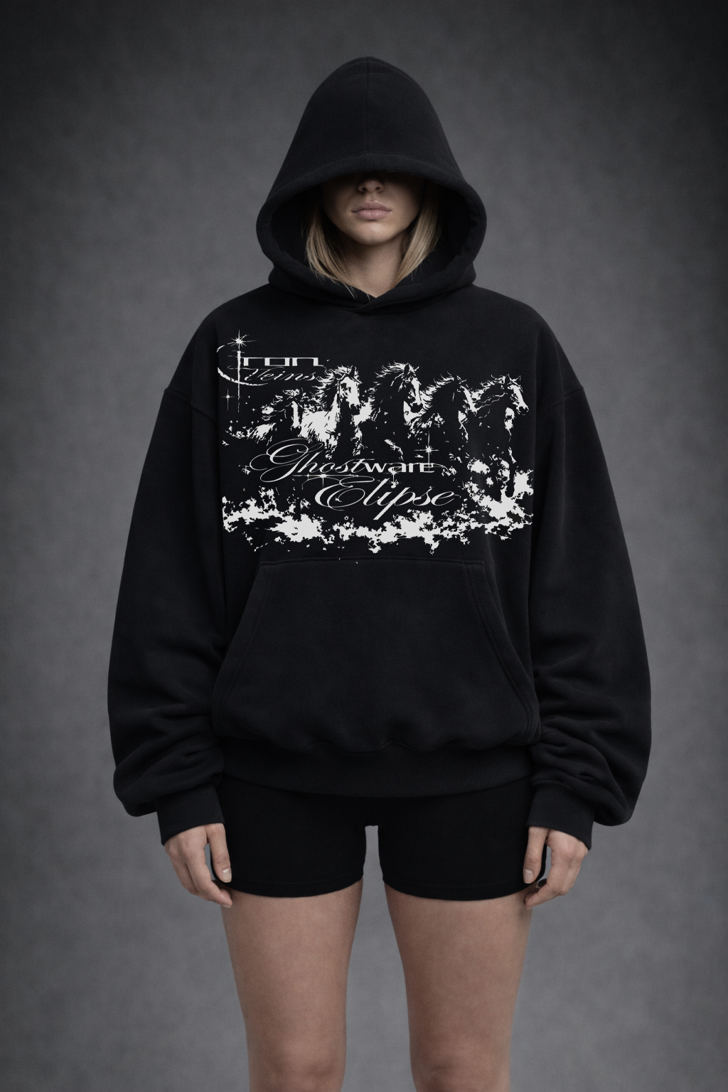 "Elipse" boxy hoodie