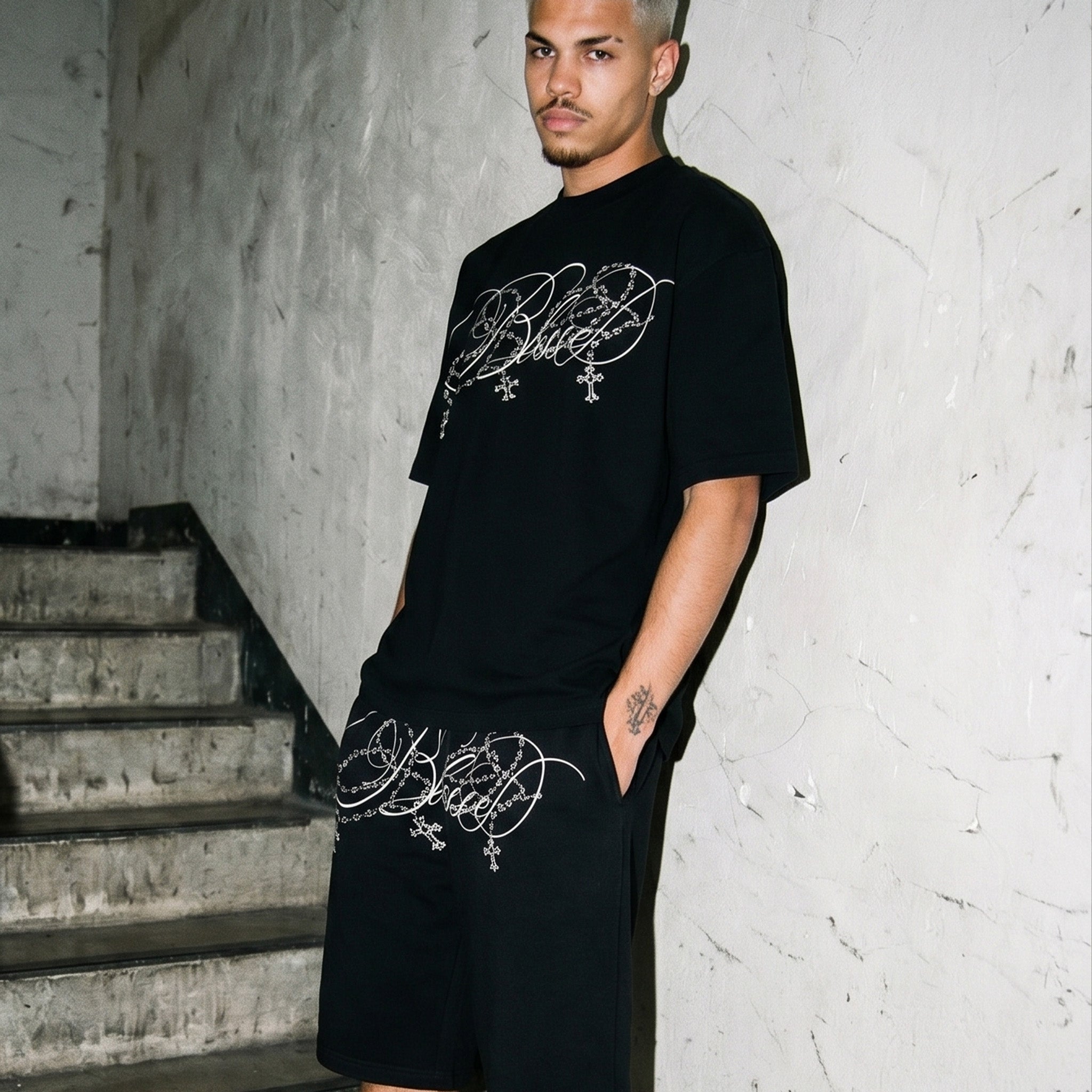 "Blessed" short set