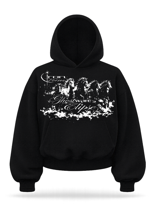"Elipse" boxy hoodie
