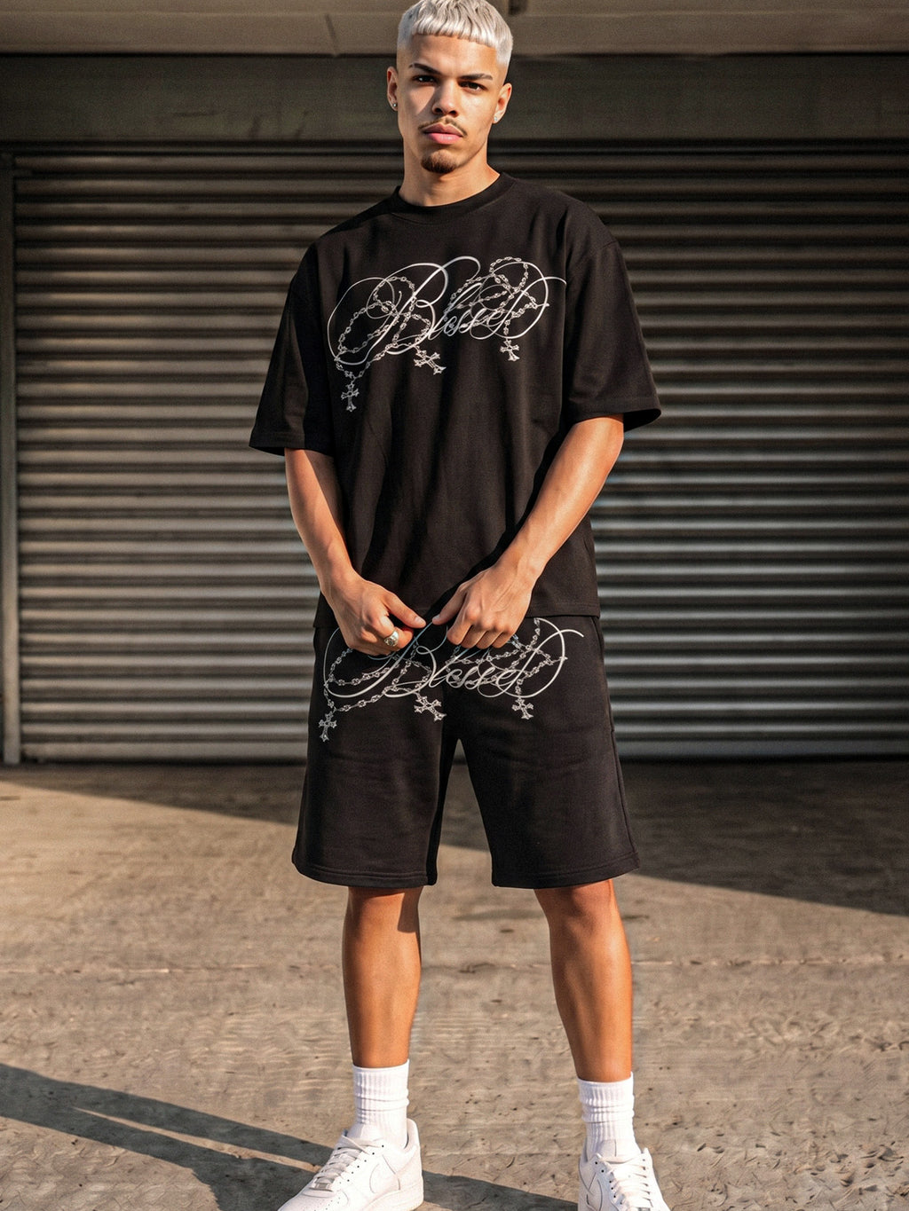 "Blessed" short set