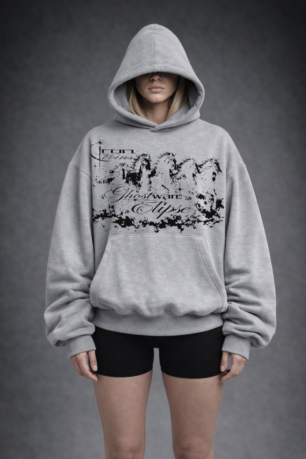 "Elipse" boxy hoodie