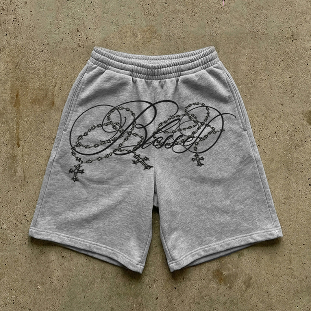 "Blessed" jortsy dresowe