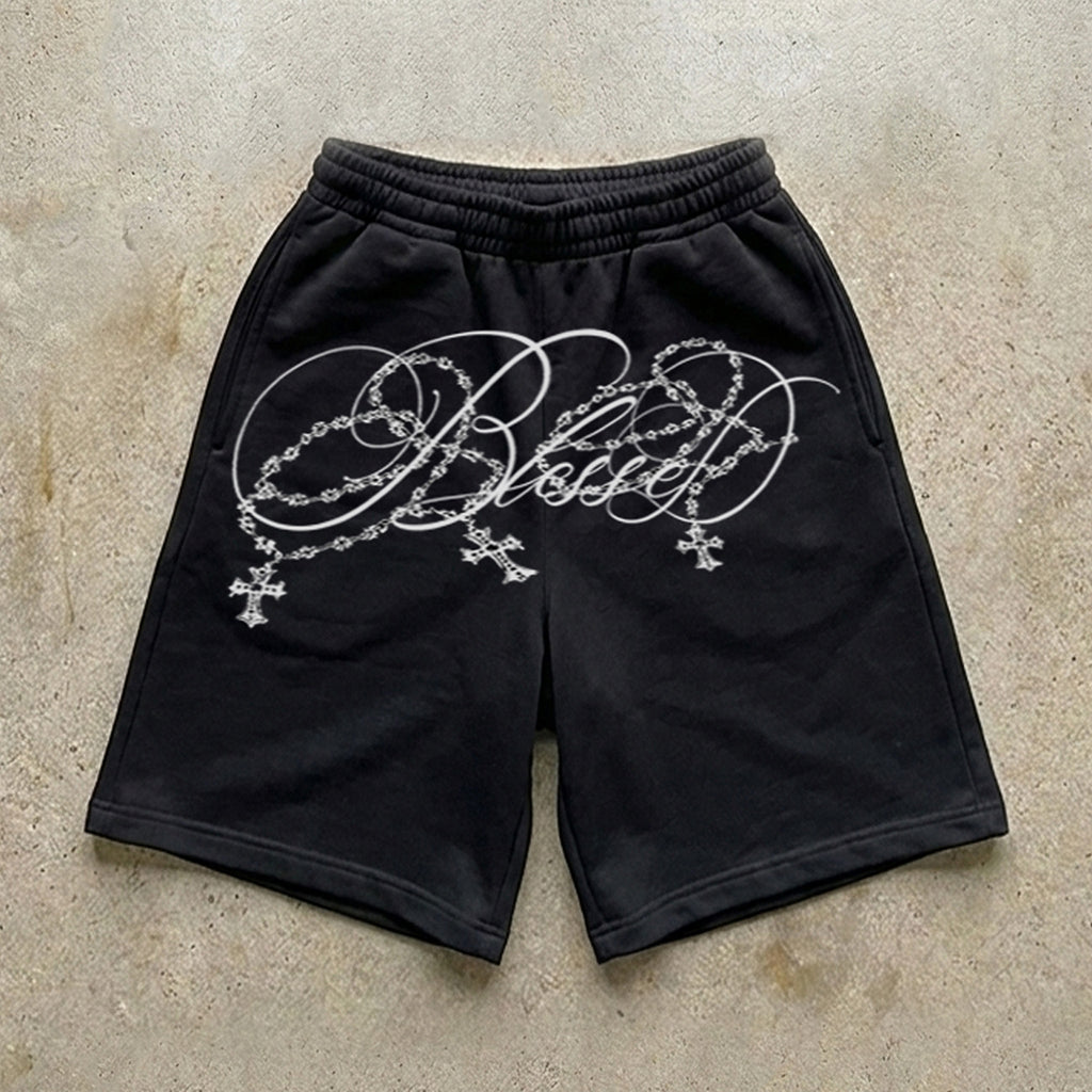 "Blessed" jortsy dresowe